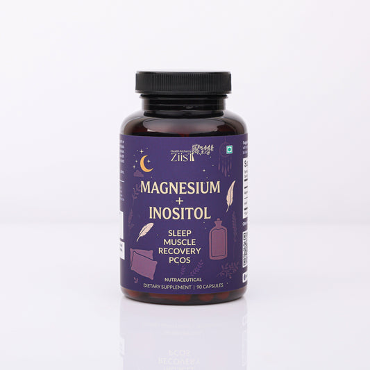 Magnesium Glycinate with Inositol Supplement 1200mg per serving (90 capsules) ( MG+INOSITOL)