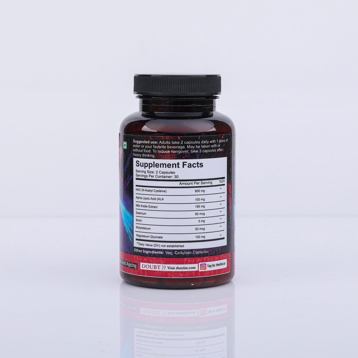 NAC PARTY PRO Capsules 1100mg per serving (60 capsules)