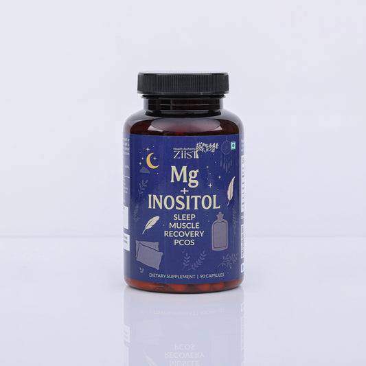 Magnesium Glycinate with Inositol Supplement 1200mg per serving (90 capsules) ( MG+INOSITOL)