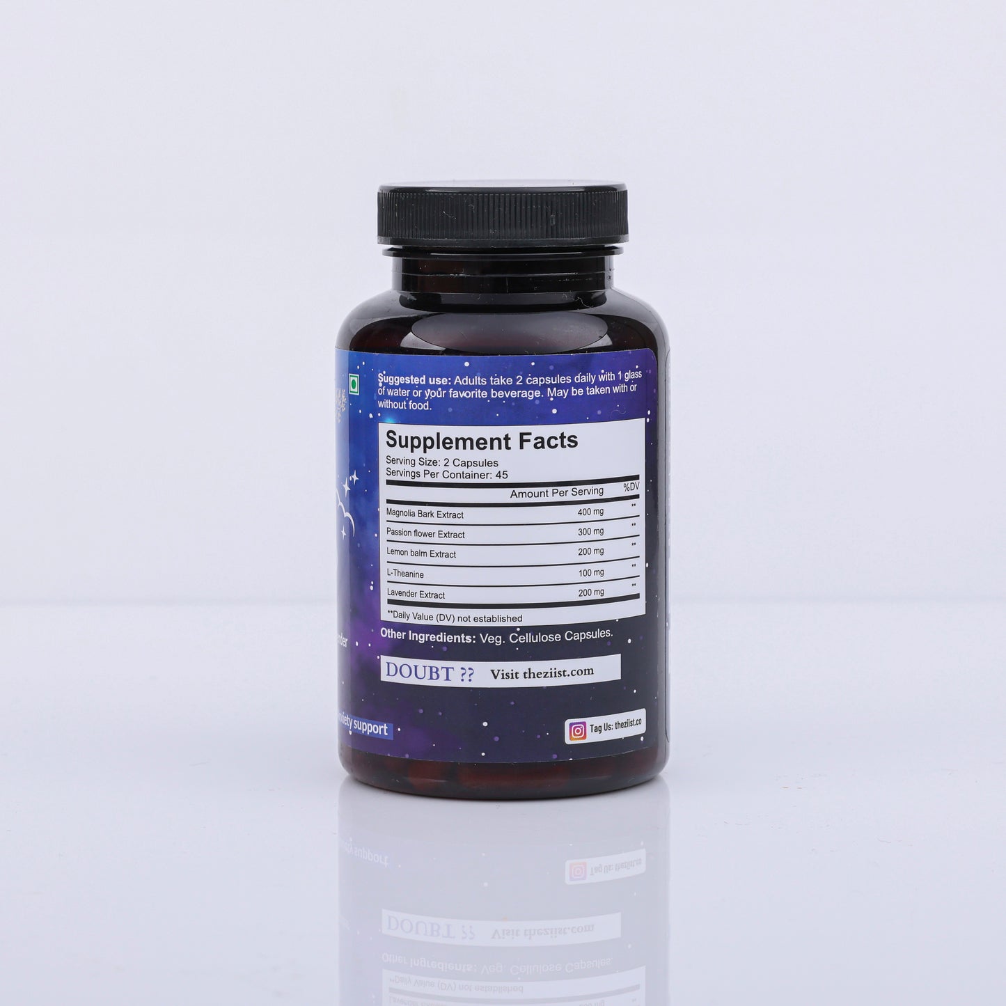 Sleep Dietary Supplement 1200 mg - 90 Capsules for Restful Sleep