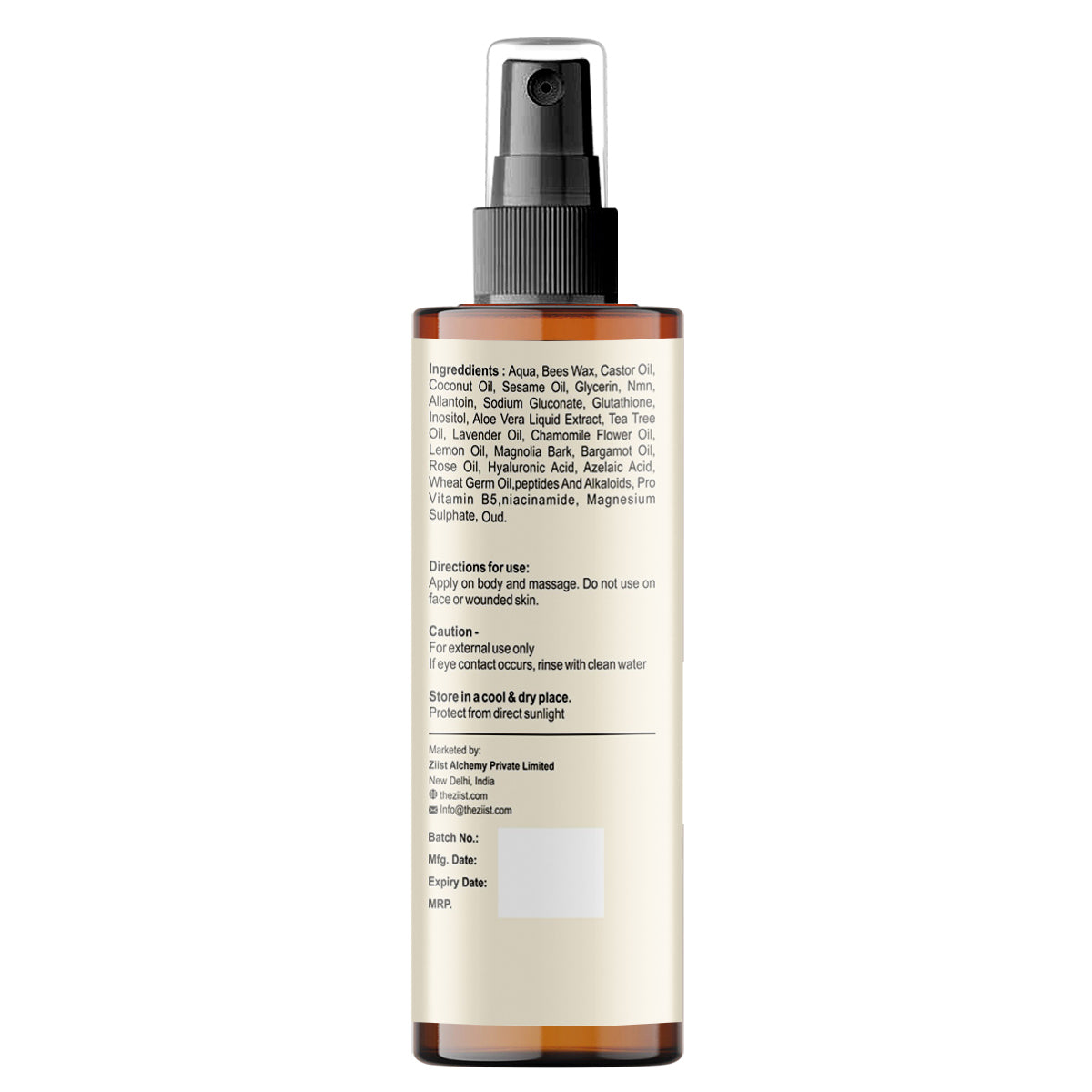 Anti-Aging and Recovery Lotion with Magnesium, Glutathione, NMN & Hyaluronic Acid – 200ml