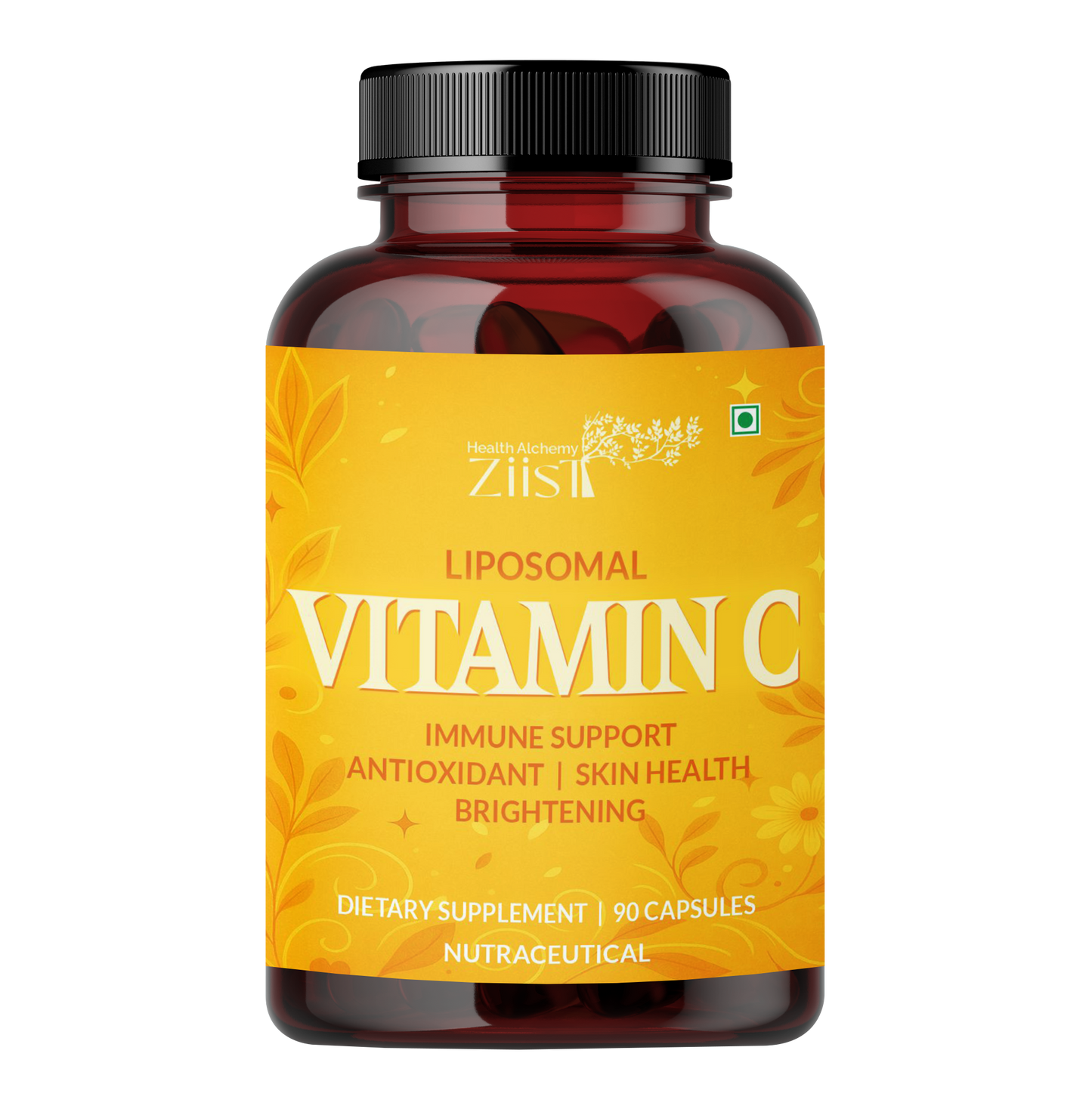 Ziist Liposomal Vitamin C Capsules – Immune Support, Antioxidant, Skin Health & Brightening (90 Capsules)
