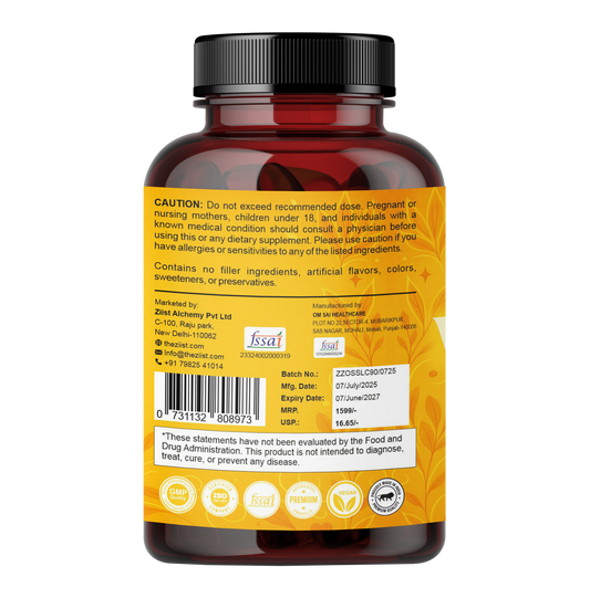 Ziist Liposomal Vitamin C Capsules – Immune Support, Antioxidant, Skin Health & Brightening (90 Capsules)