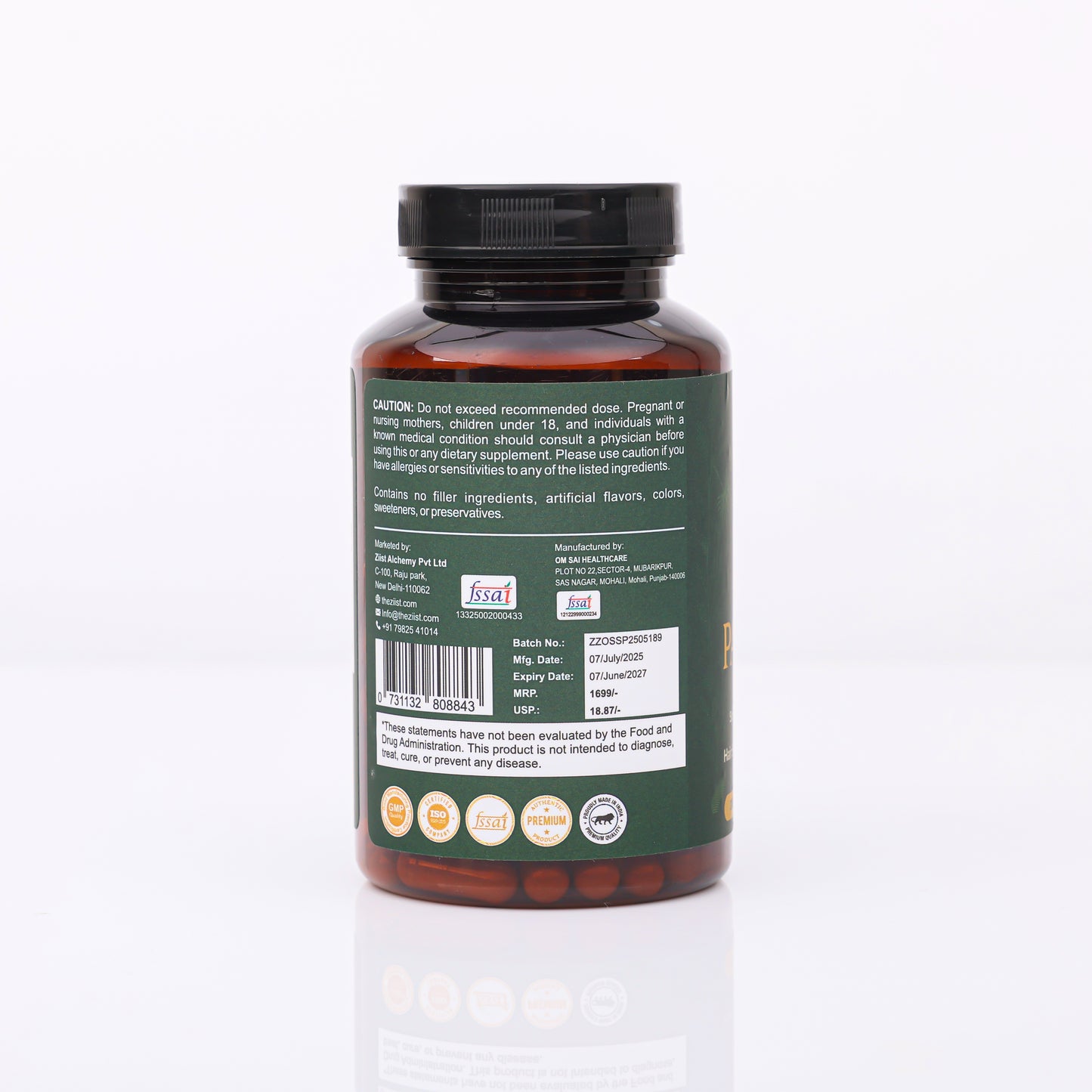 Saw Palmetto 1200mg per serving (90 capsules)