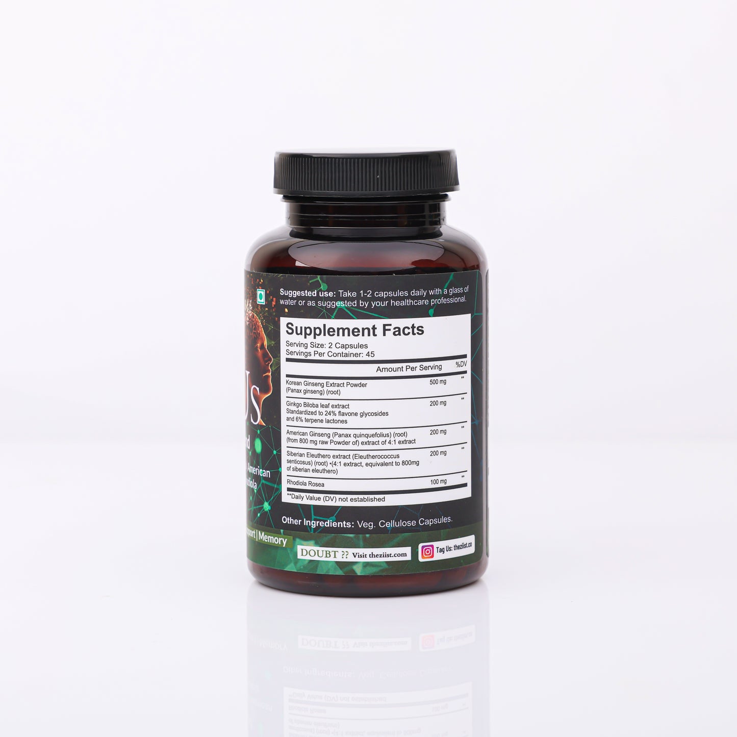 FOCUS Ginseng Complex 1200mg per serving(90 capsules)