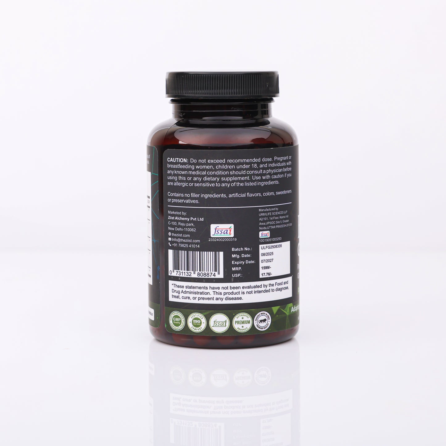 FOCUS Ginseng Complex 1200mg per serving(90 capsules)