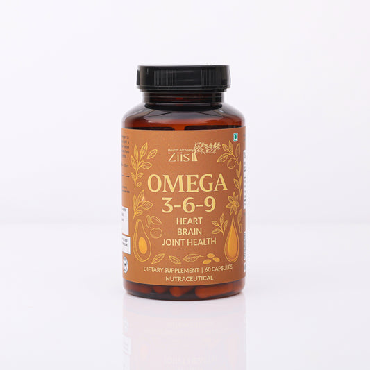 Ziist Omega 3-6-9 Supplement for Heart, Brain and Joint Support 60 Capsules