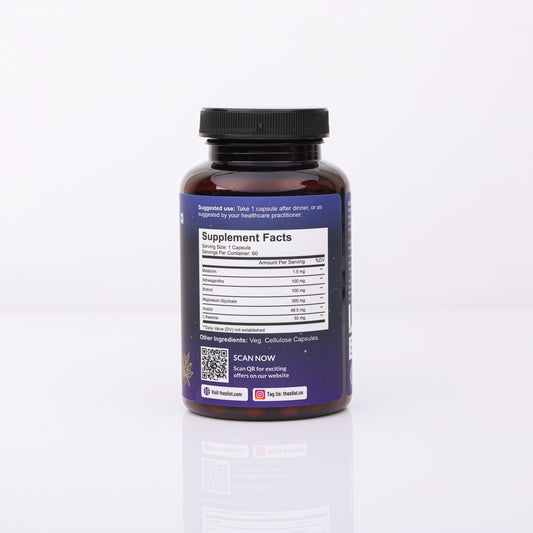 Ziist Sleep Deep Supplement with Melatonin, Magnesium, Brahmi, Ashwagandha, 60 Capsules