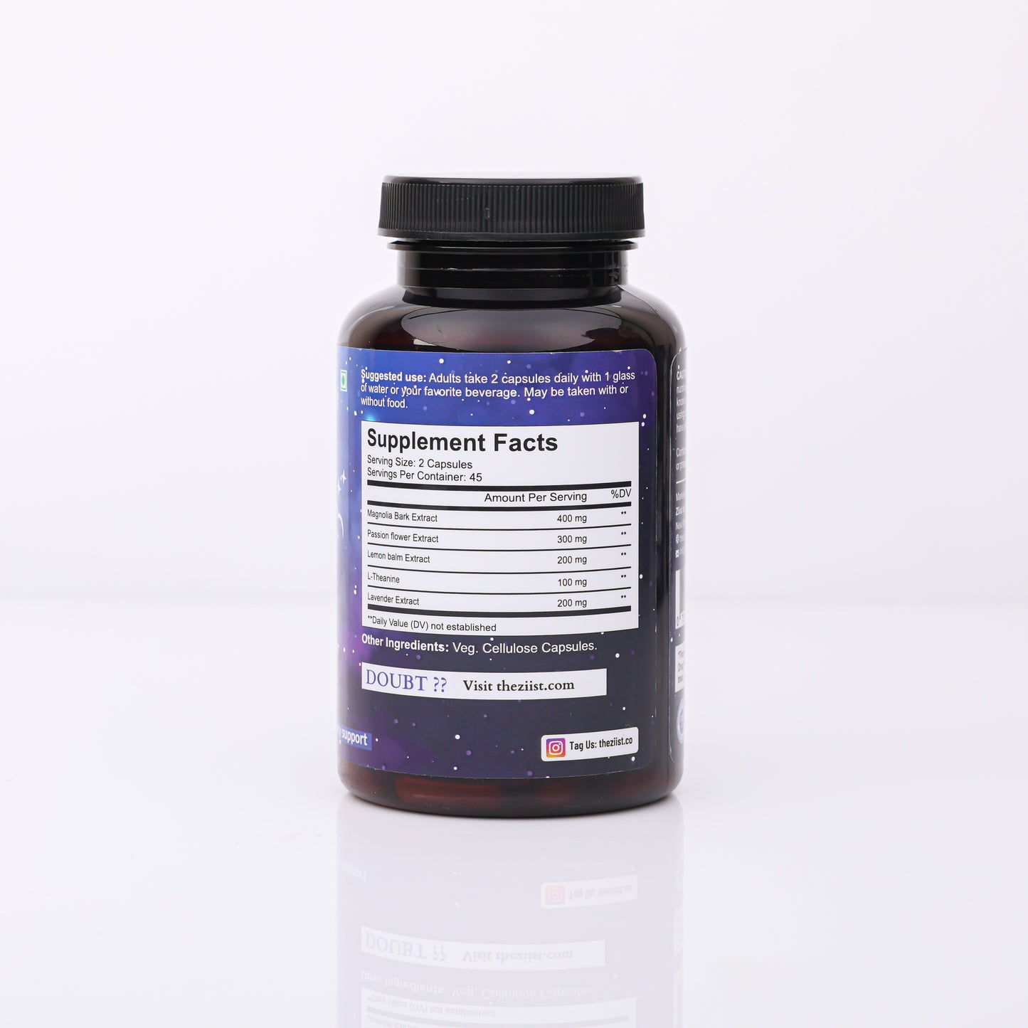 Sleep Dietary Supplement 1200 mg - 90 Capsules for Restful Sleep