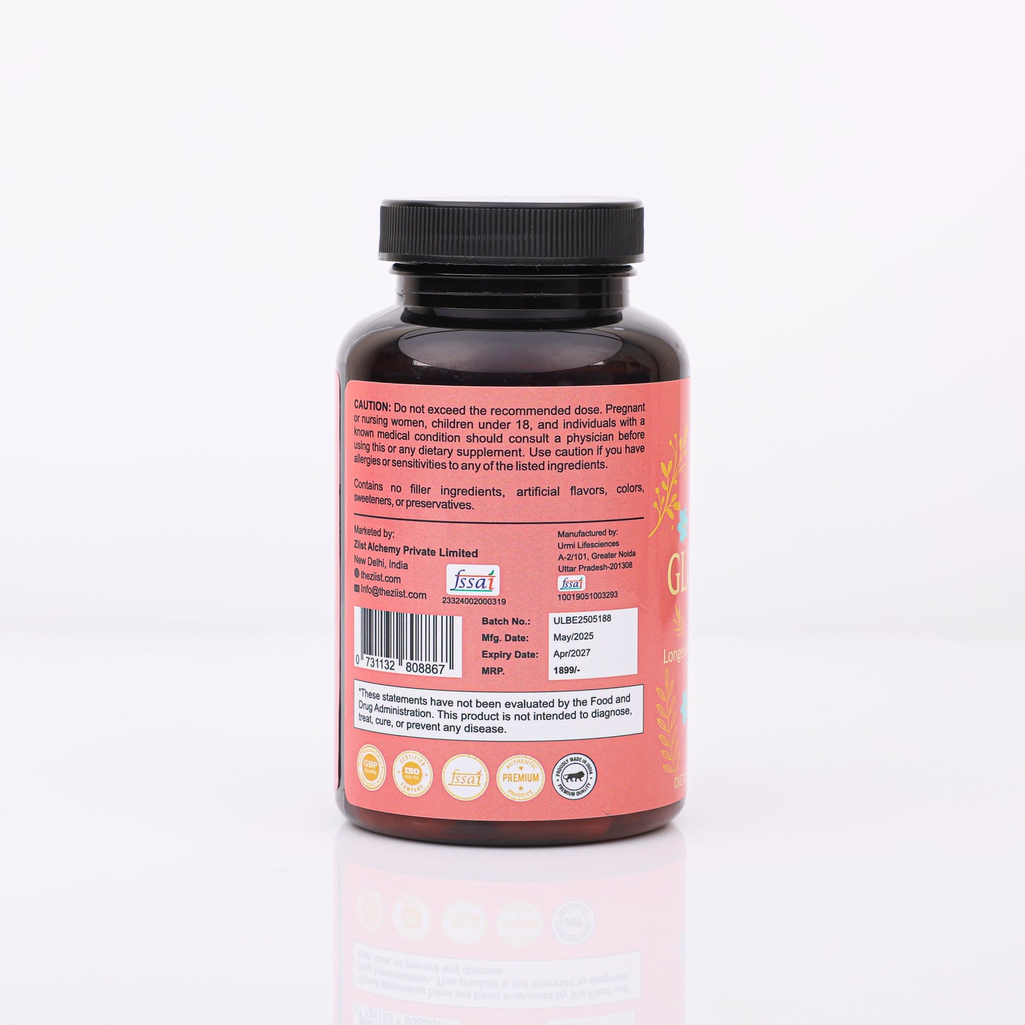 Glutathione 1200mg per serving (90 capsules)