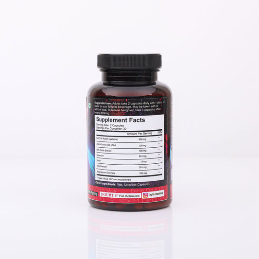 NAC ( N-Acetyl Cysteine ) with ALA, Magnesium, Selenium Dietary Supplement for gluathione production (60 capsules)