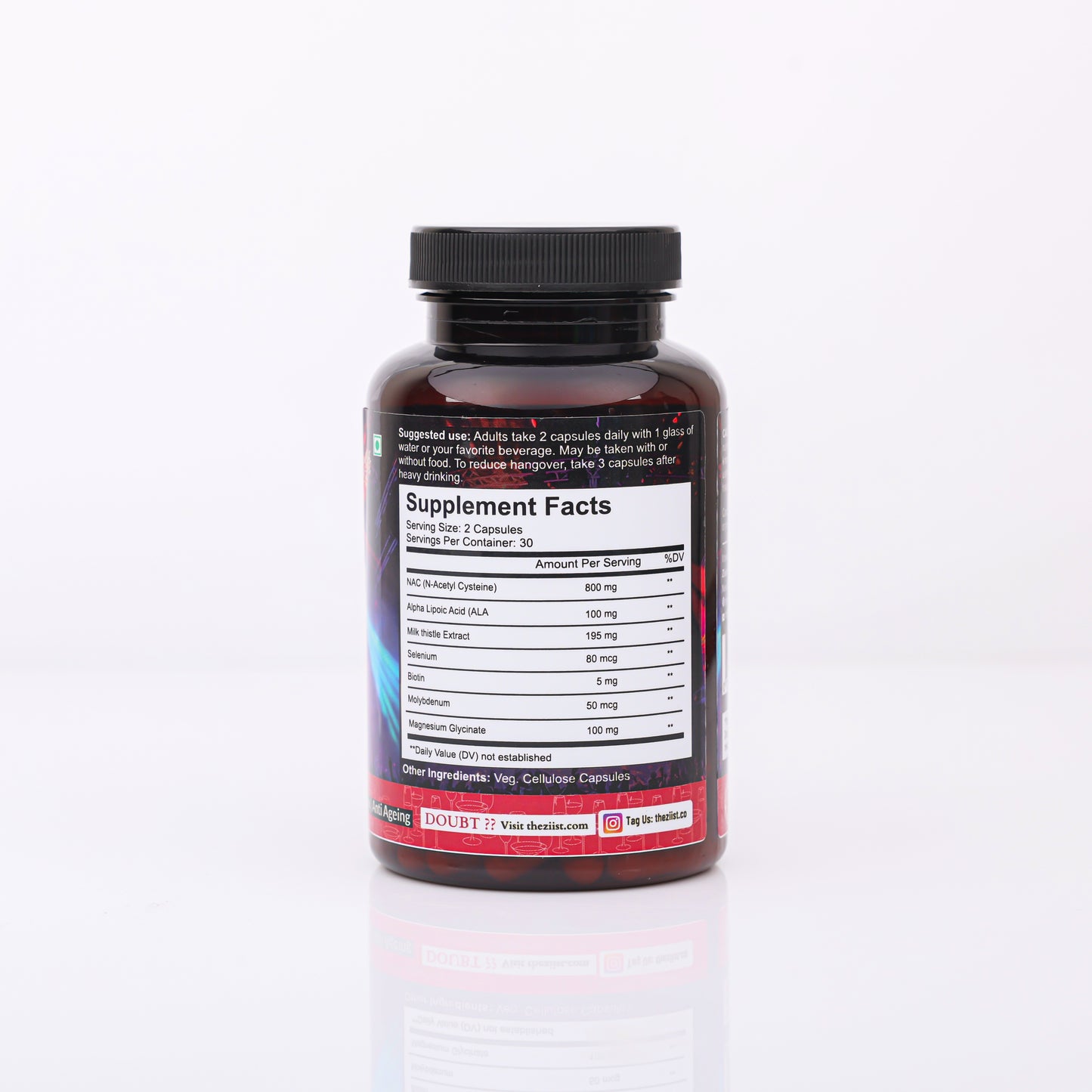 NAC PARTY PRO Capsules 1100mg per serving (60 capsules)