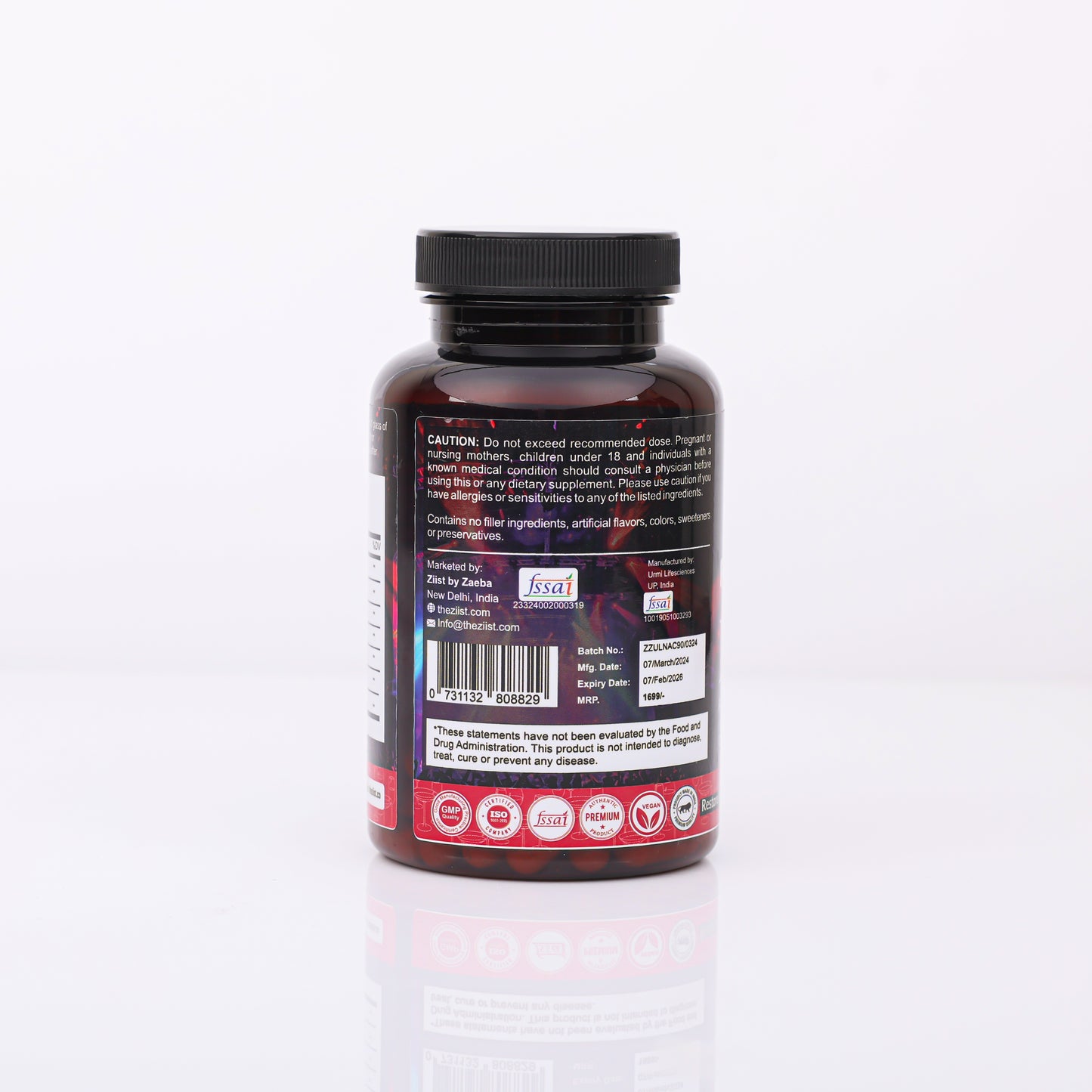 NAC PARTY PRO Capsules 1100mg per serving (60 capsules)