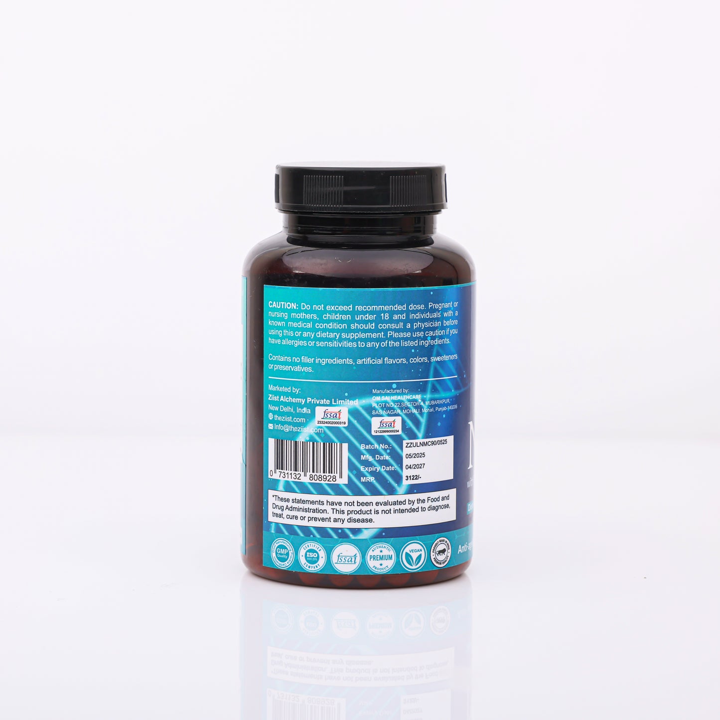 NMN - 1200mg per serving (90 capsules)