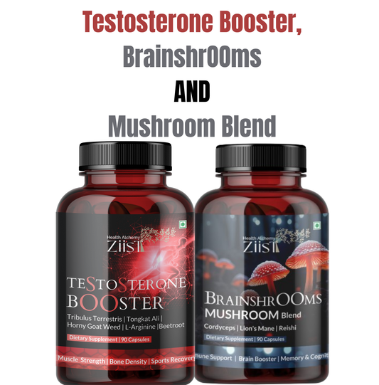Men supplement power pack – Testosterone Booster & Brainshrooms