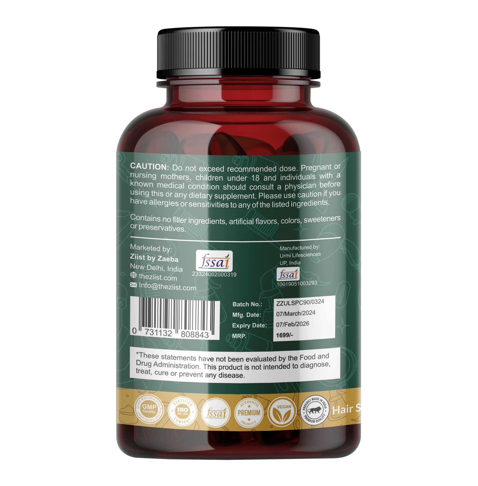 "Saw Palmetto 1200mg capsules for prostate health support"