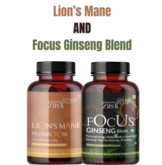Ziist Memory Support and Brain Health Combo – Lion’s Mane & Focus Ginseng