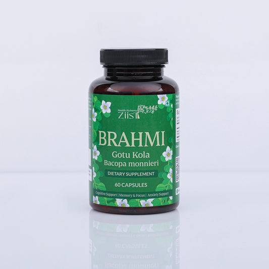 Brahmi 1200mg Capsules for Cognitive Support – 60 capsules bottle