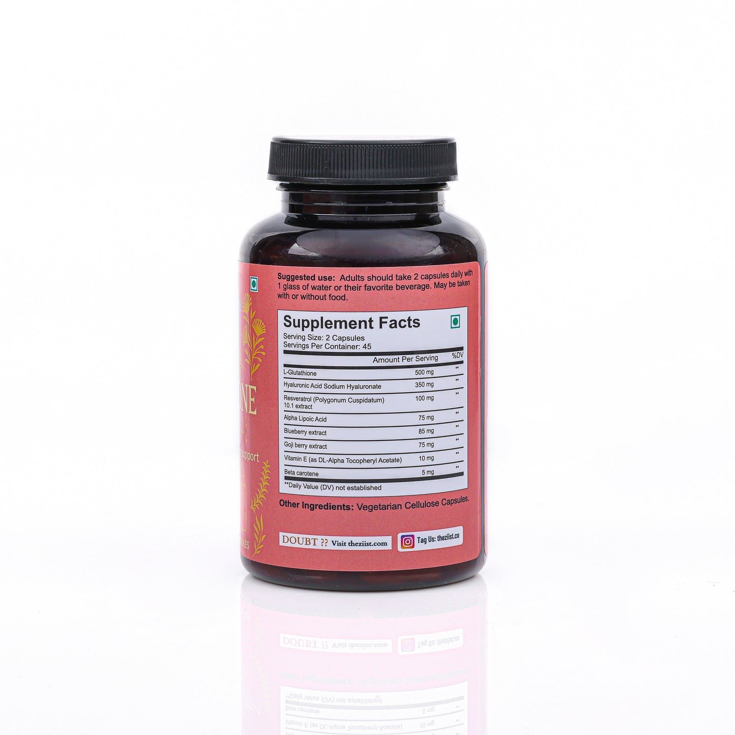 Glutathione 1200mg per serving (90 capsules)