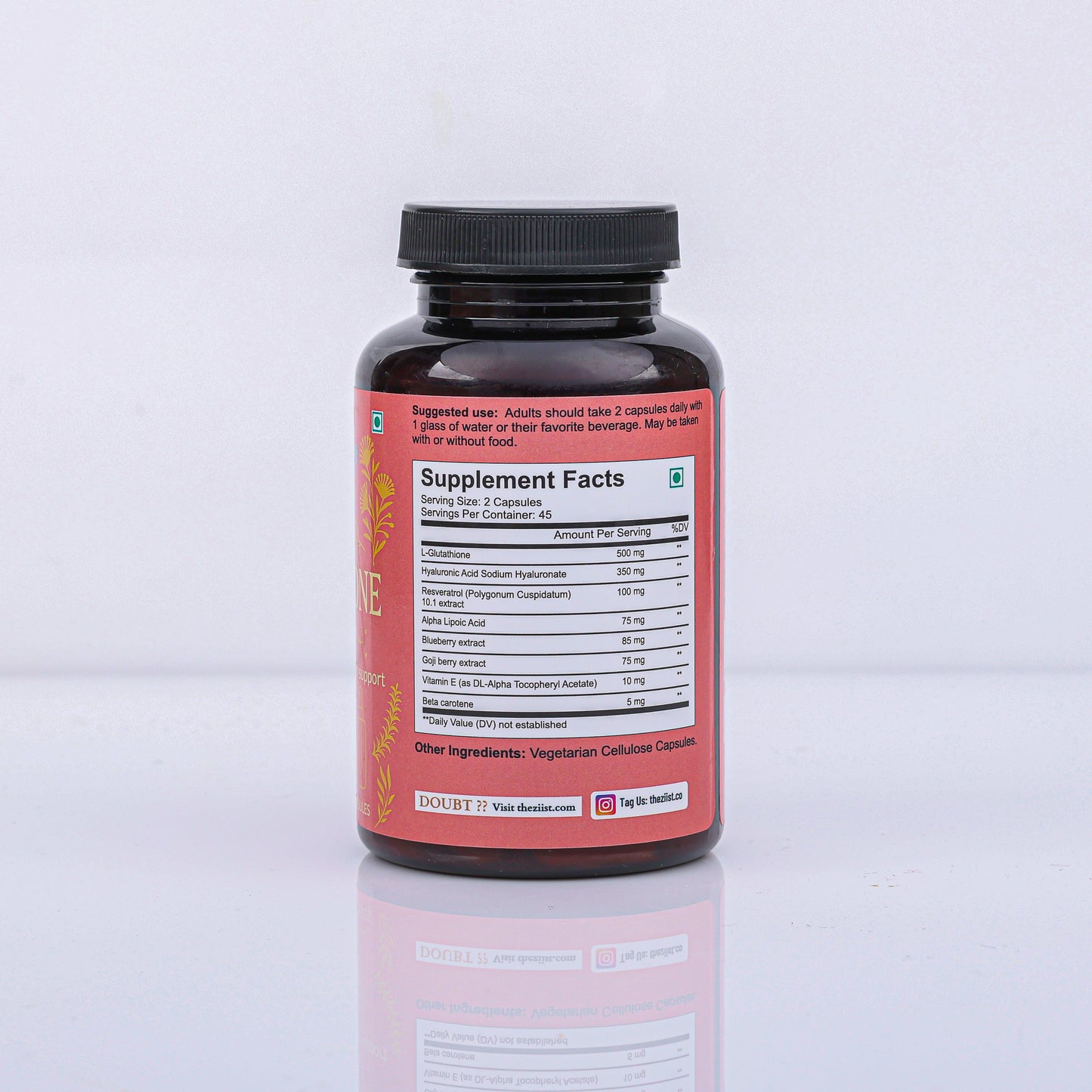 Glutathione 1200mg per serving (90 capsules)