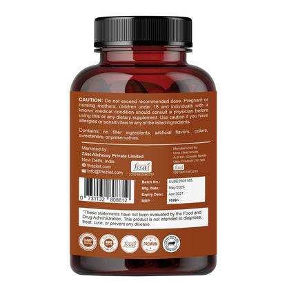 Berberine Capsules - Natural Metabolic Support 1200mg per serving (90Capsules)