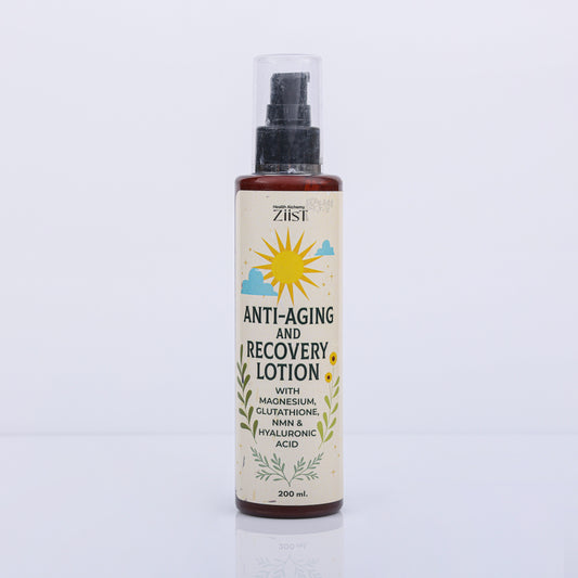 Anti-Aging Recovery Lotion with Magnesium, Glutathione, NMN & Hyaluronic Acid – 200ml