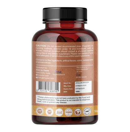 "Lion's Mane Mushroom Extract Capsules 1200mg for cognitive support"