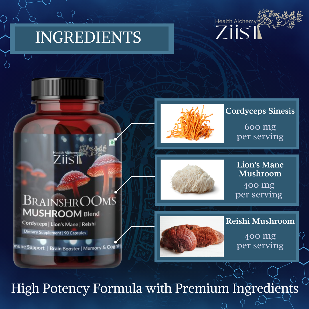 Brain Wellness Formula – Brainshrooms & Lion’s Mane Extract