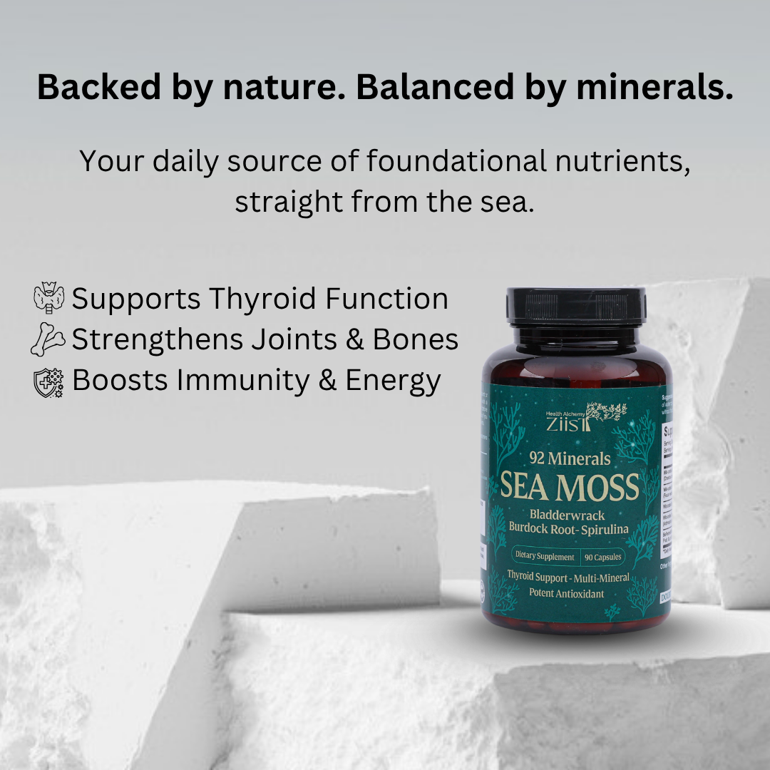 Wildcrafted Sea Moss 1200mg per serving (90 capsules)