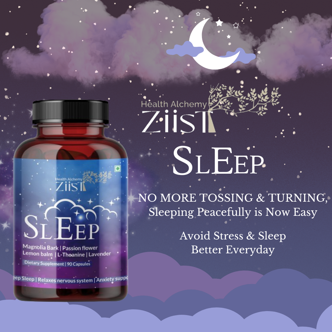 "Sleep Dietary Supplement 1200 mg displayed with relaxation products"