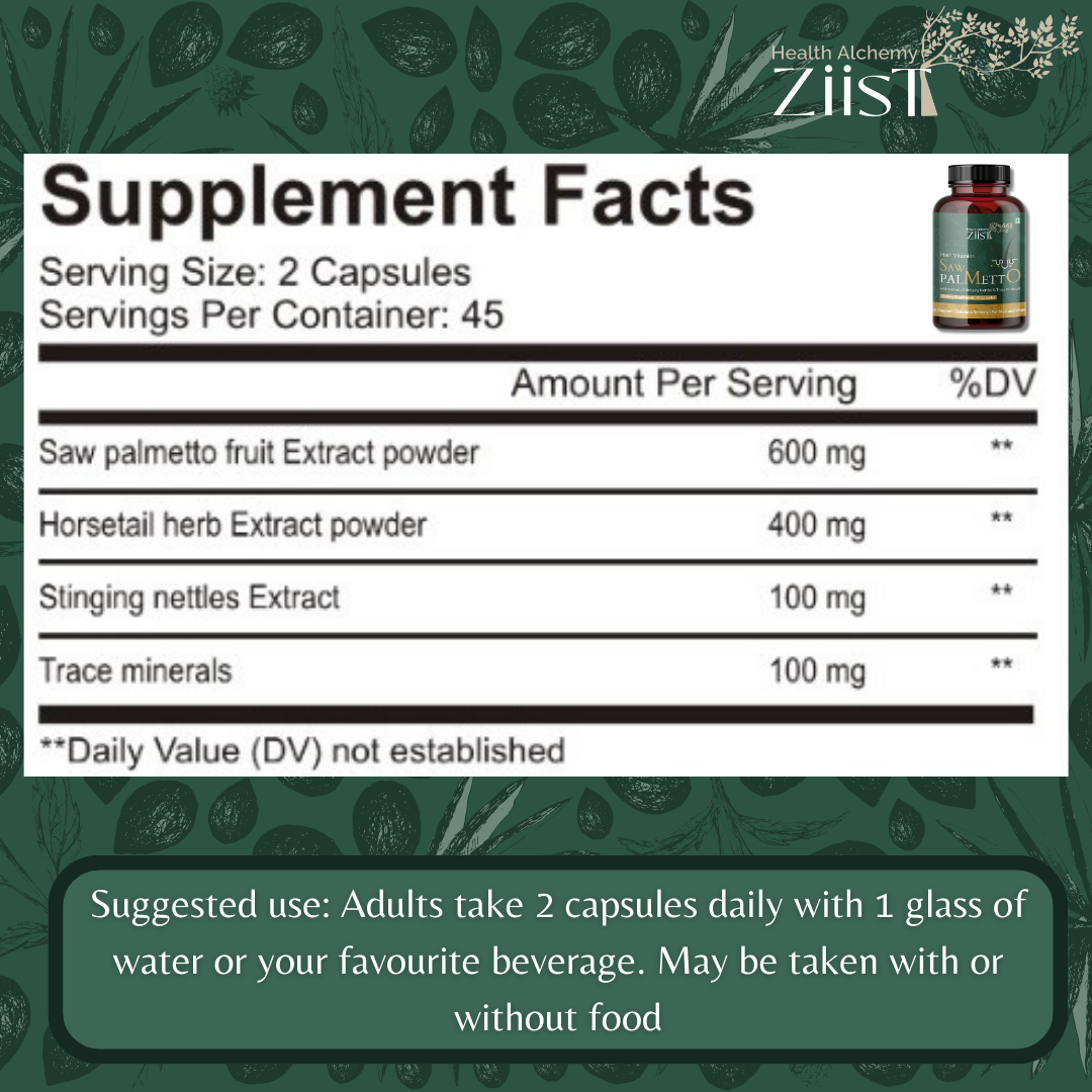 Hair Nourishment & Growth – Saw Palmetto Hair Fall Solution
