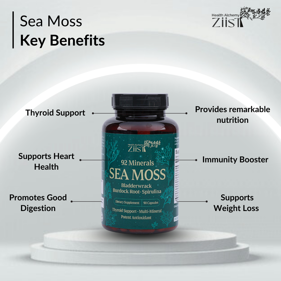 Wildcrafted Sea Moss 1200mg per serving (90 capsules)