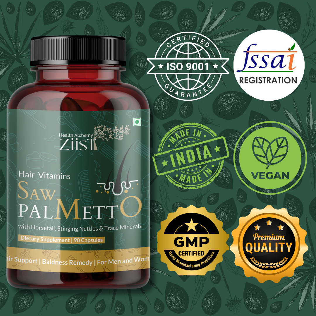 "Saw Palmetto 1200mg capsules promoting natural prostate support"
