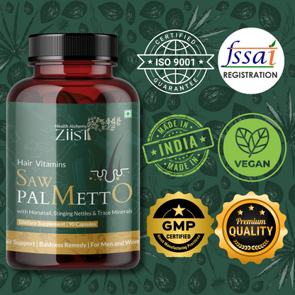 "Saw Palmetto 1200mg capsules promoting natural prostate support"