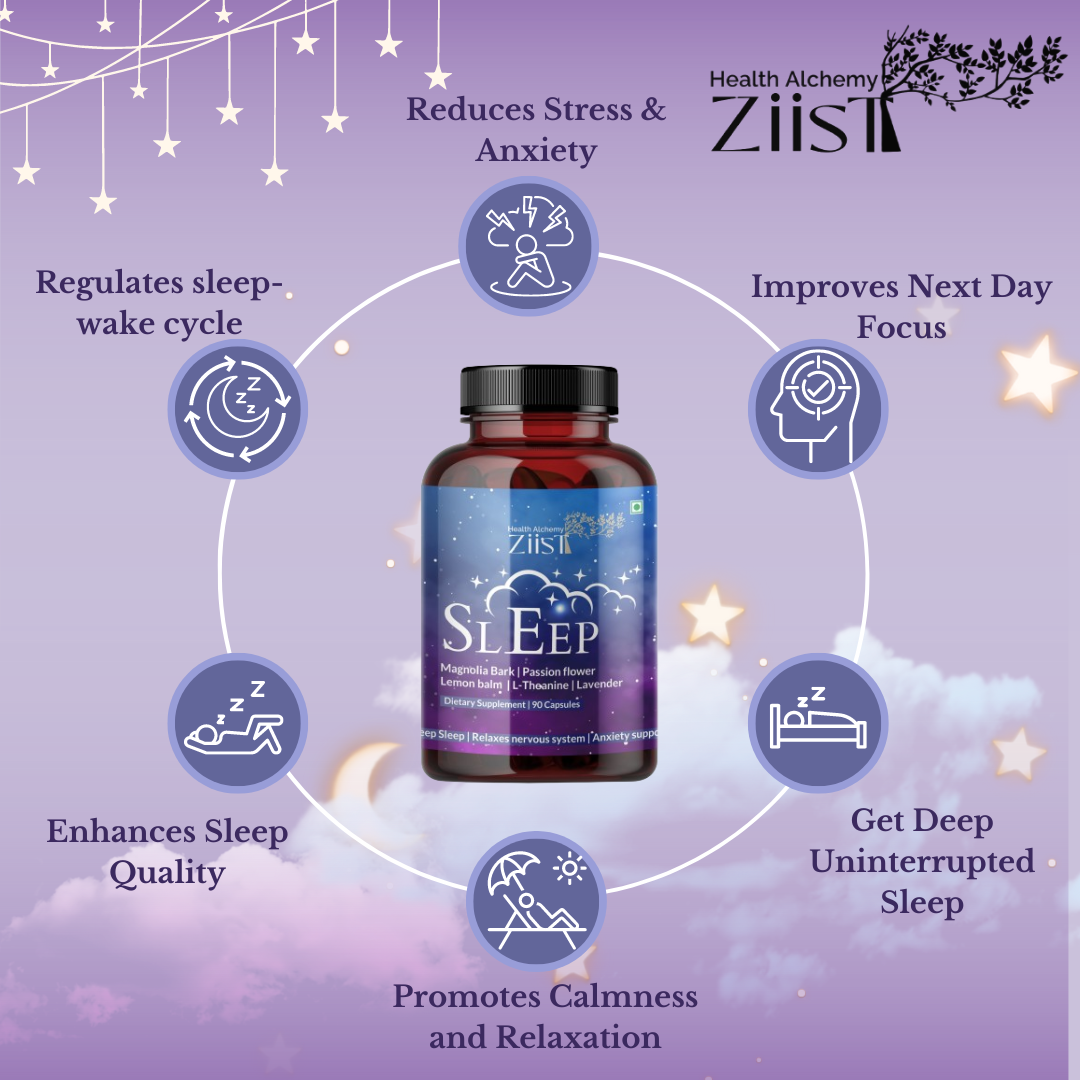 "Sleep Dietary Supplement 1200 mg capsules for natural relaxation"