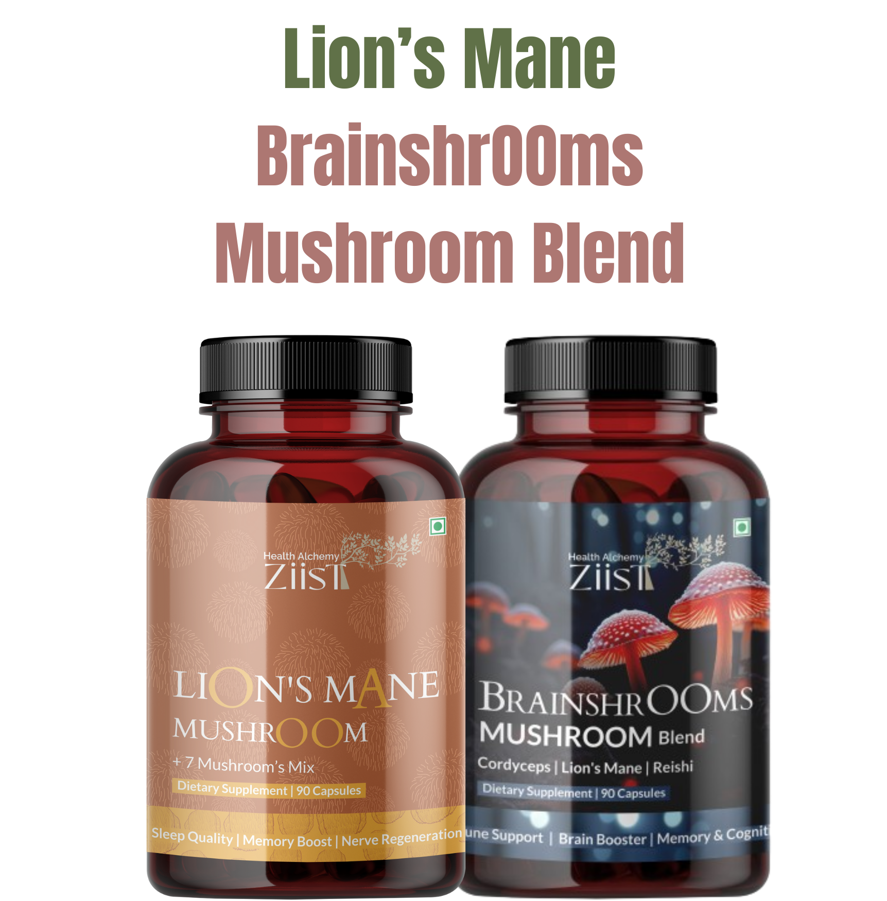 Brainshrooms and Lion’s Mane Duo – Natural Brain Health Support