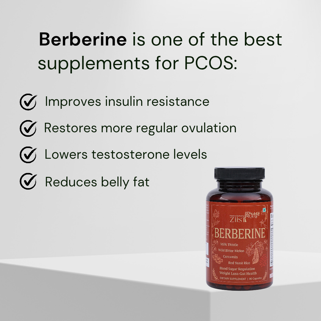 Berberine Capsules - Natural Metabolic Support 1200mg per serving (90Capsules)