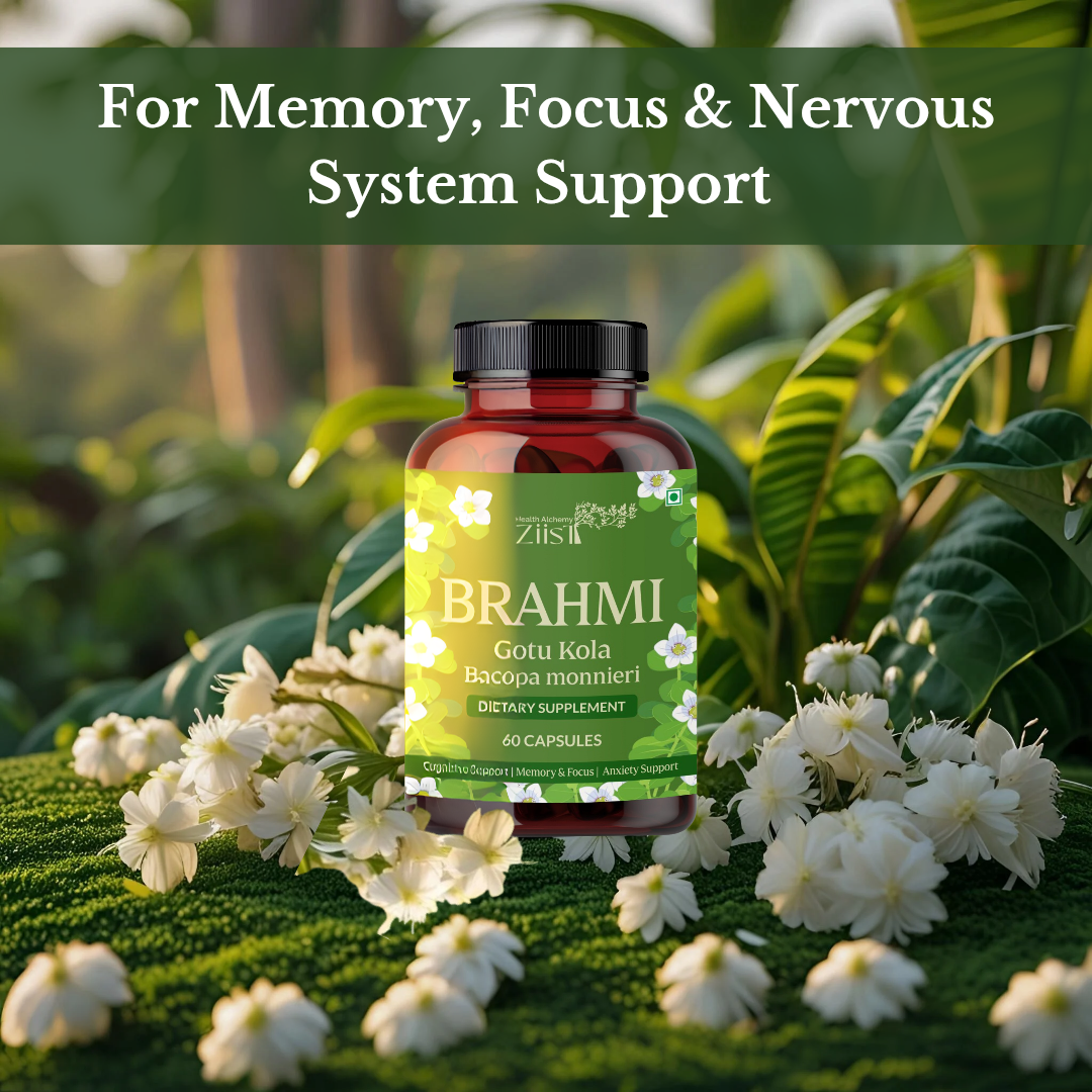 Brahmi 1200mg – 60 Capsules for Cognitive Support & Mental Clarity