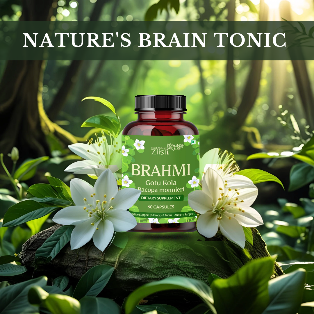 Brahmi 1200mg – 60 Capsules for Cognitive Support & Mental Clarity
