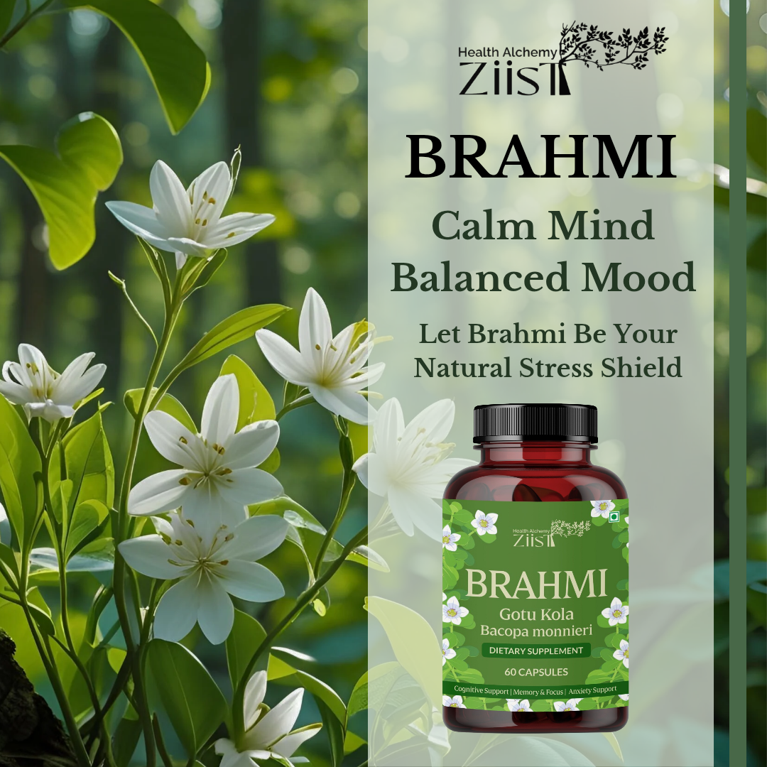 Brahmi 1200mg – 60 Capsules for Cognitive Support & Mental Clarity
