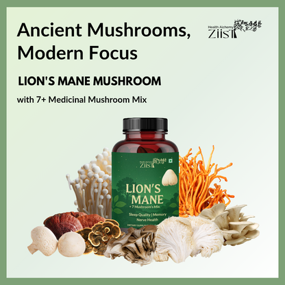 Lion's Mane Mushroom Extract Capsules 1200mg