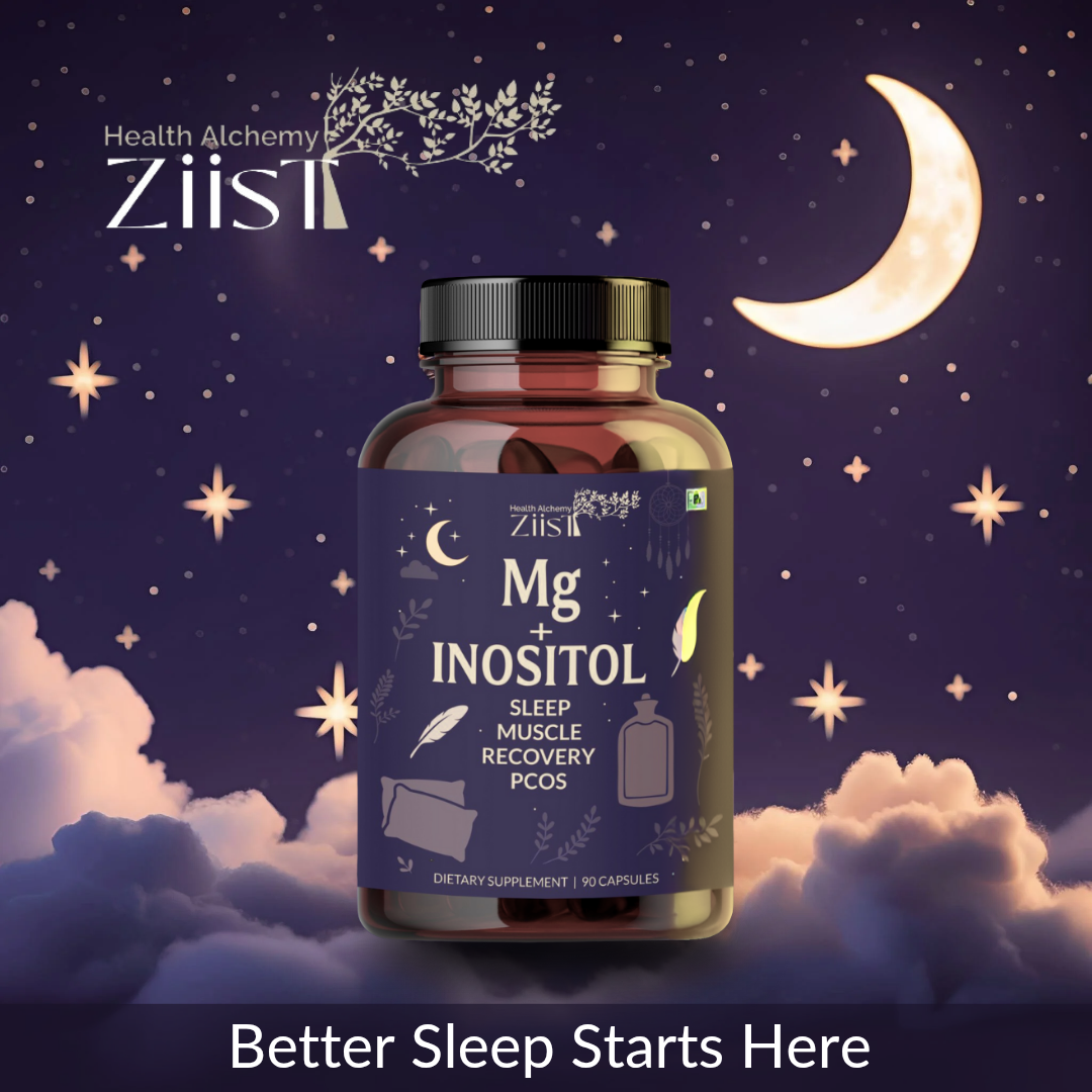 Magnesium Glycinate with Inositol Supplement 1200mg per serving (90 capsules) ( MG+INOSITOL)