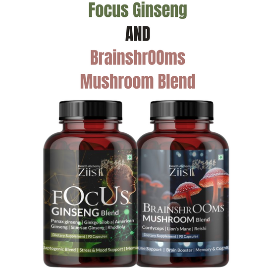 Brainshrooms and Focus Ginseng Duo – Natural Brain Boost