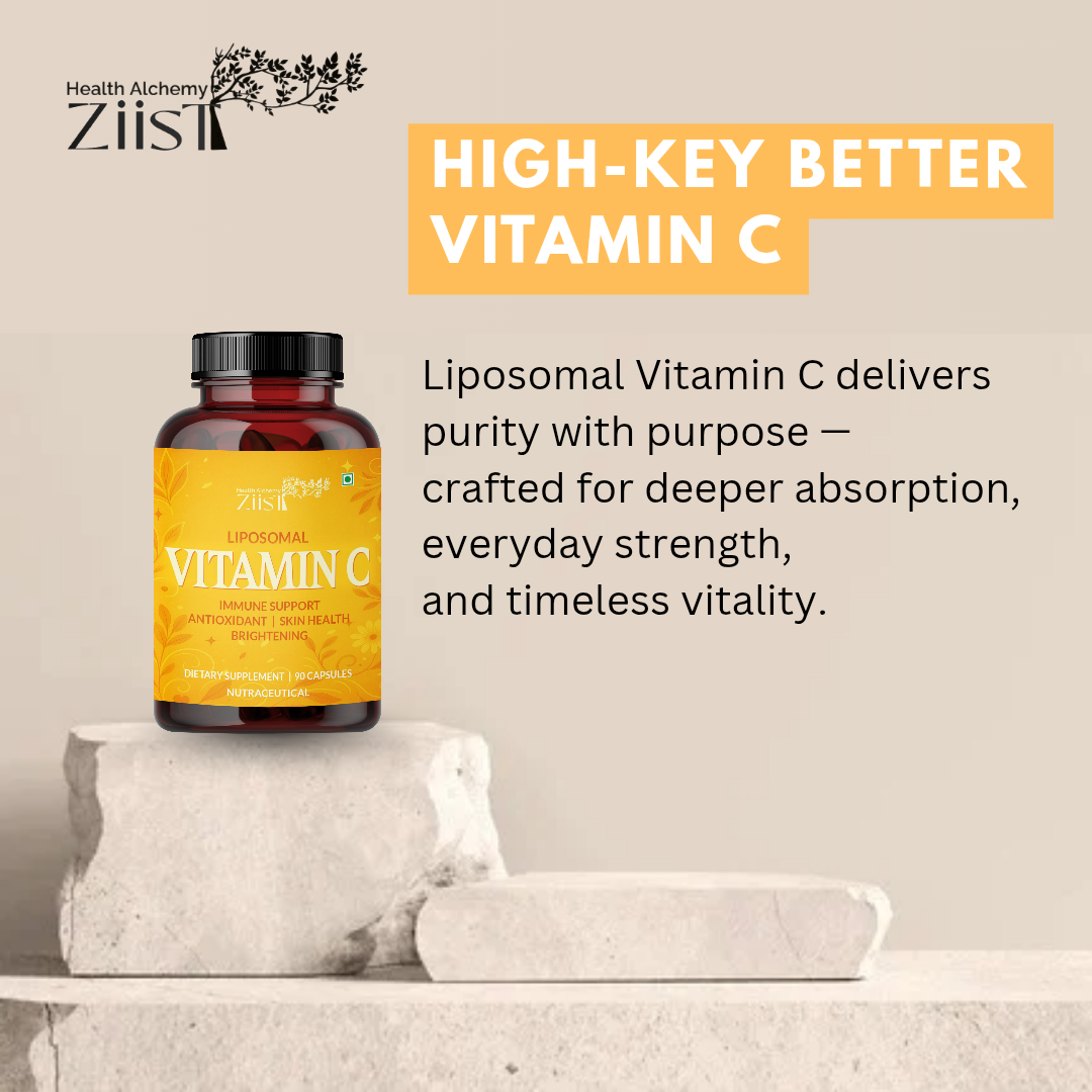 Ziist Liposomal Vitamin C Capsules – Immune Support, Antioxidant, Skin Health & Brightening (90 Capsules)