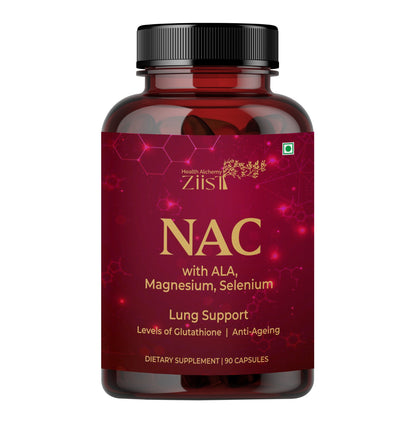 NAC ( N-Acetyl Cysteine ) with ALA, Magnesium, Selenium Dietary Supplement for gluathione production (60 capsules)