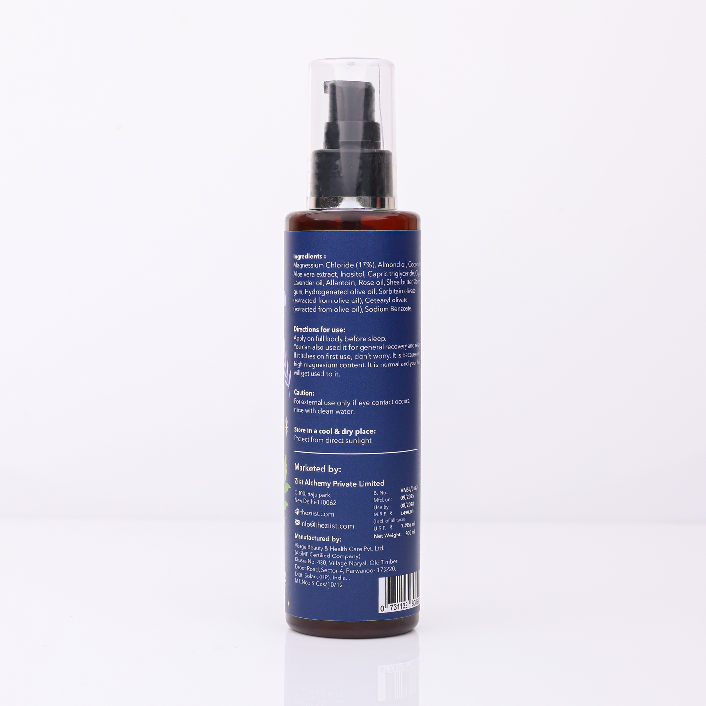 Magnesium Sleep Lotion with Lavender, Lemon Balm & Herbal Extracts – 200ml