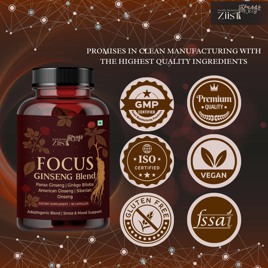 FOCUS Ginseng Complex 1200mg per serving(90 capsules)