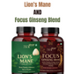 Ziist Memory Support and Brain Health Combo (Lion’s Mane + Focus Ginseng) – Sharpen Your Mind, Boost Focus, and Enhance Cognitive Performance