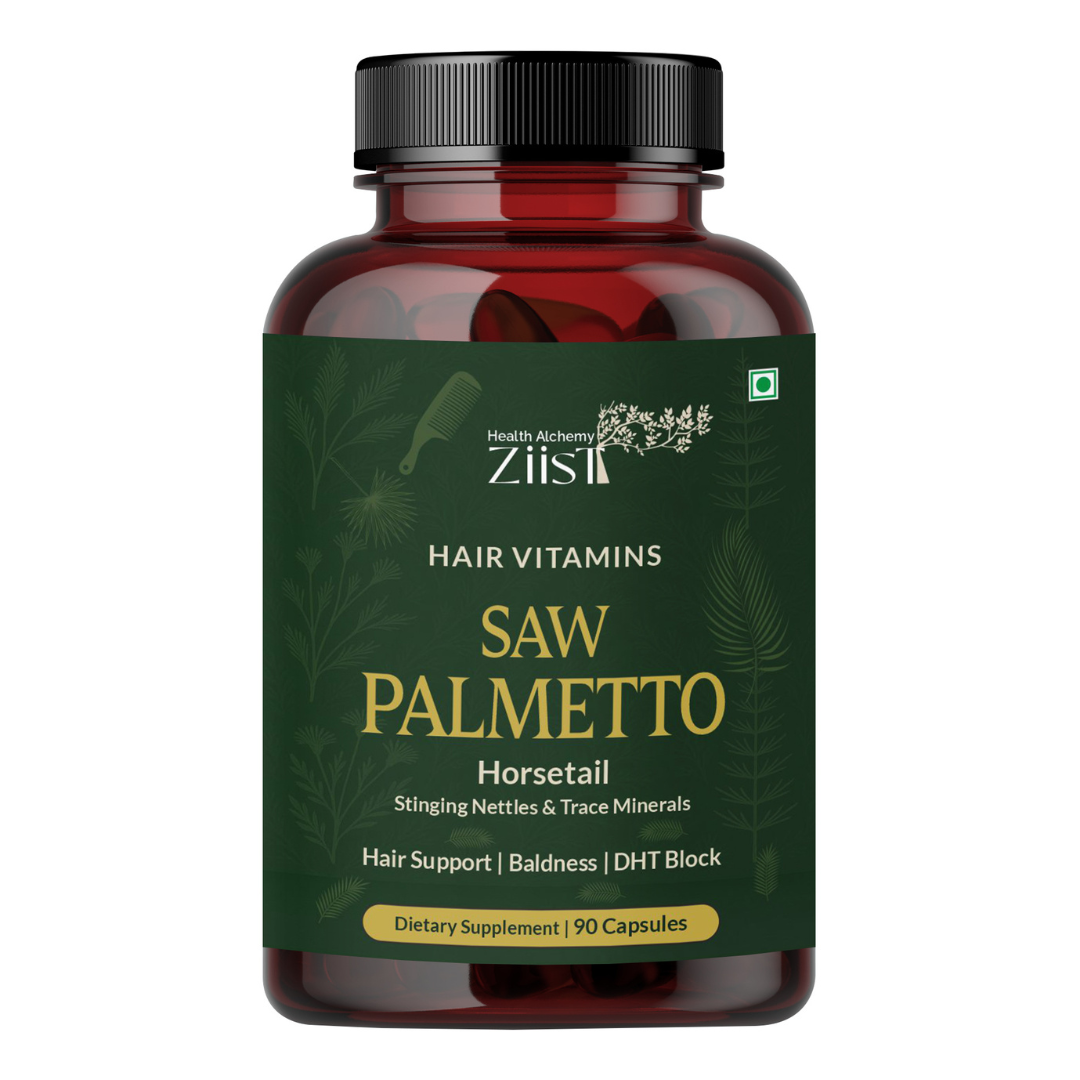 Hair fall solution pack with Saw Palmetto ( hair vitamins ) and Sea Moss (92 minerals) | block DHT | PCOD and hormone support |