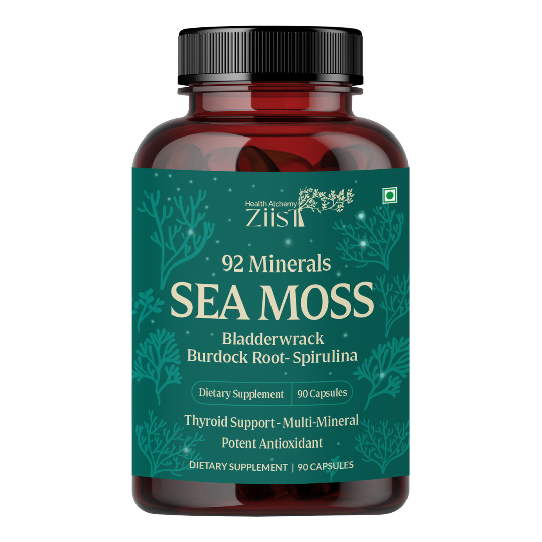 Hair fall solution pack with Saw Palmetto ( hair vitamins ) and Sea Moss (92 minerals) | block DHT | PCOD and hormone support |